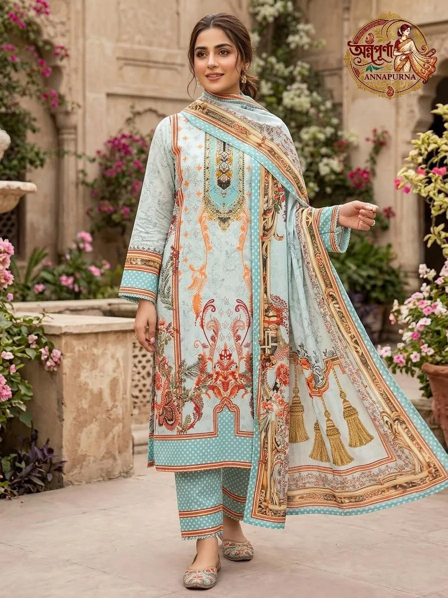 Zamzam three pieces (Mint Blue)