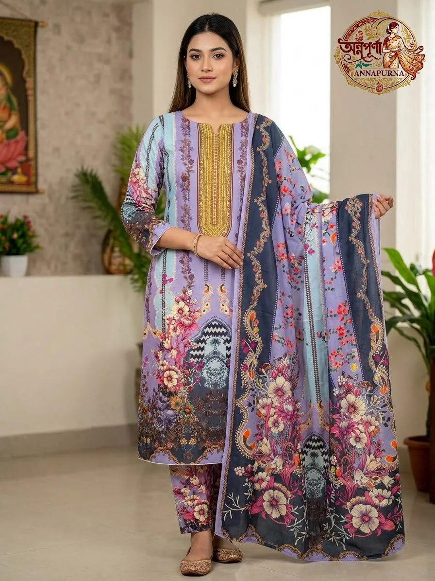 Zamzam three pieces(Dusty Purple)
