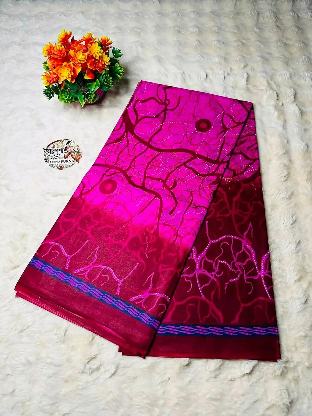 পিওর সুতির শাড়ি