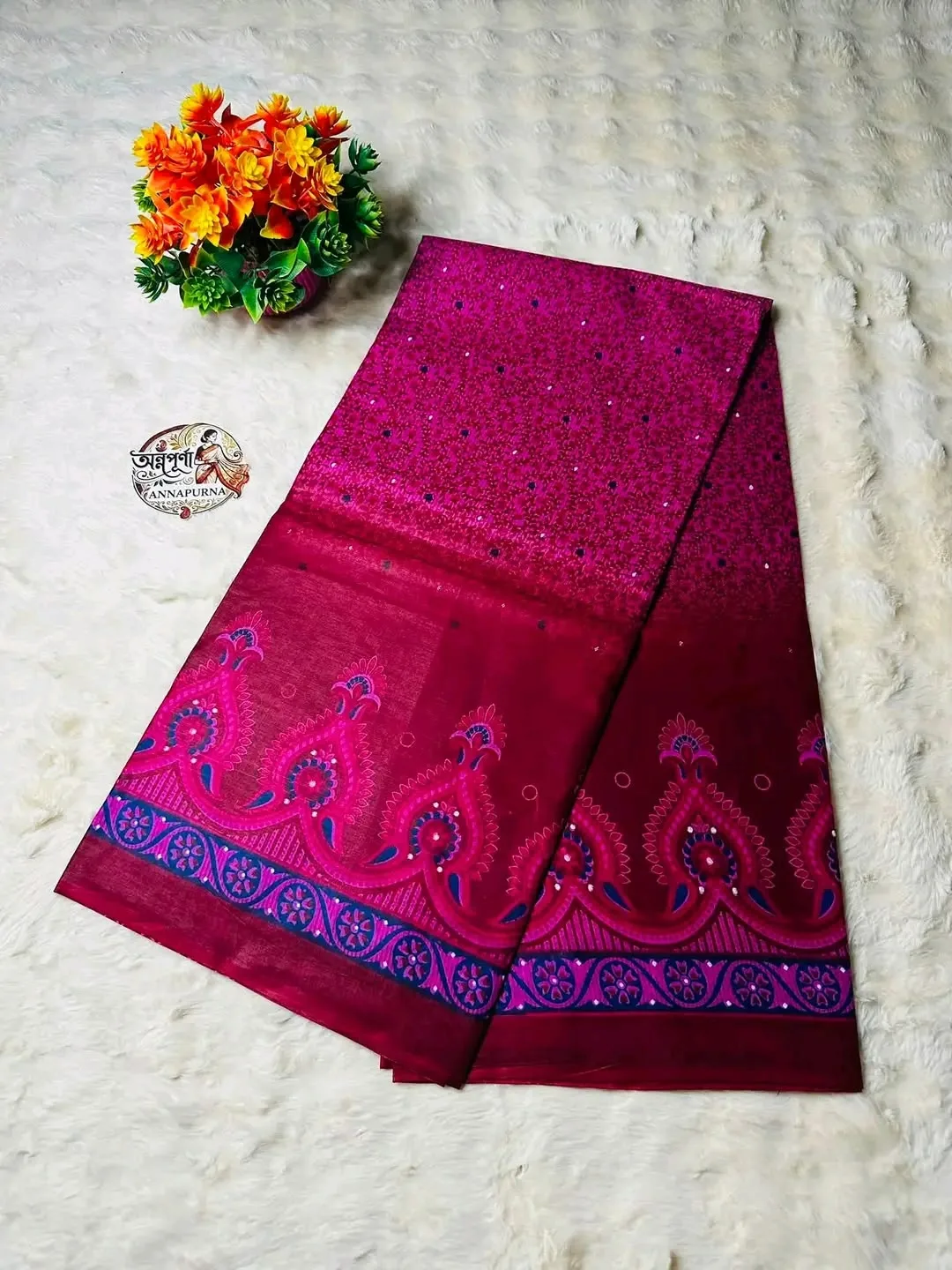 পিওর সুতির শাড়ি